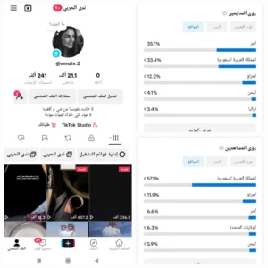 حساب تيك توك 21 الف