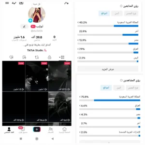 حساب تيك توك 39.8 الف