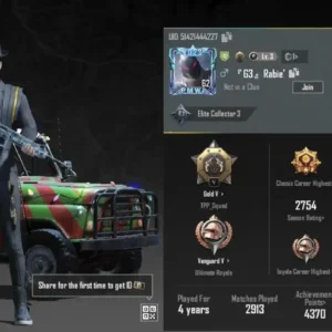 حساب ببجي ليفل 62