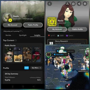 حساب سناب 10 الف متابع