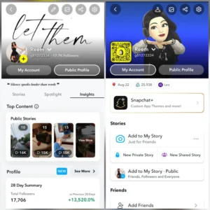 حساب سناب 17.7 الف متابع