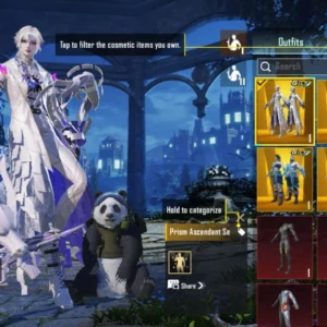 حساب ببجي ليفل 77 كونكر