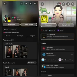 حساب سناب 14.7 الف متابع