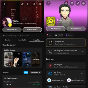 حساب سناب 27.6 الف متابع