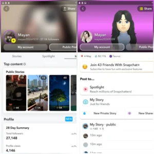 حساب سناب 27.1 الف متابع