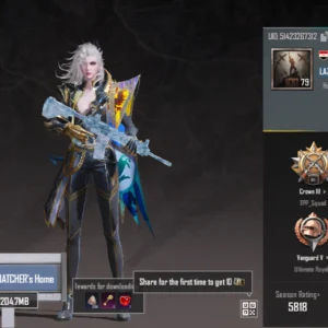 حساب ببجي ليفل 79