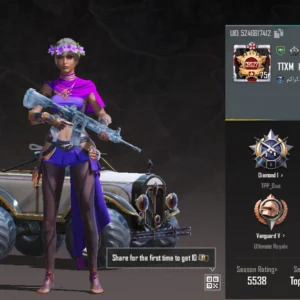 حساب ببجي ليفل 75